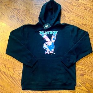 Playboy January 1986 Andy Warhol Playboy Cover Hoodie NWT Size L UNISEX